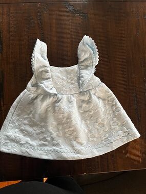 Isaac Mizrahi Light Blue Sleeveless Dress with Ruffled Straps
